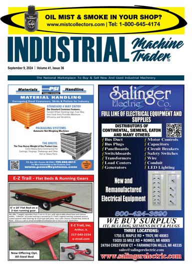 Industrial Machine Trader - September 9, 2024