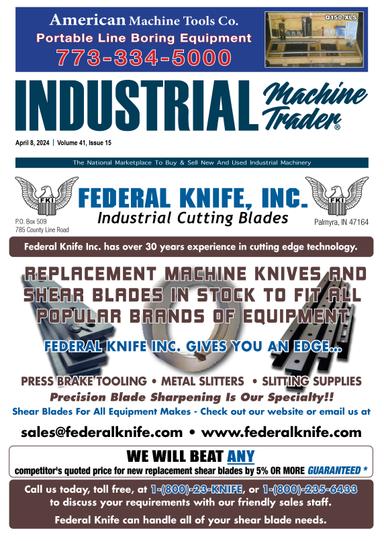 Industrial Machine Trader - April 8, 2024