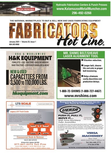 Fabricators Hot Line - January 2021