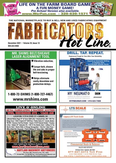 Fabricators Hot Line - December 2021