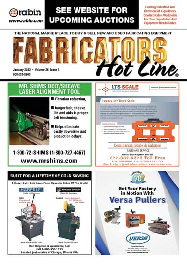 Fabricators Hot Line - January 2022