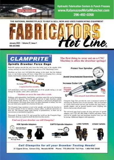 Fabricators Hot Line - January 2023