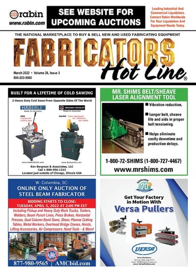 Fabricators Hot Line - March 2022