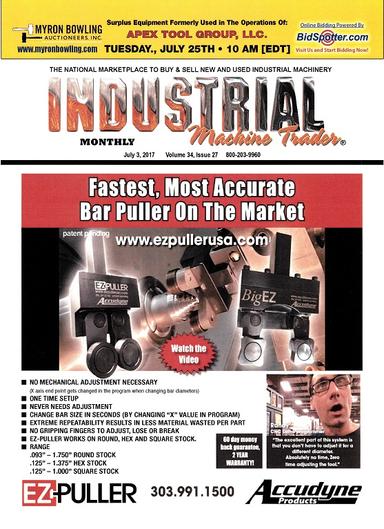 Industrial Machine Trader July 3, 2017 Monthly Edition