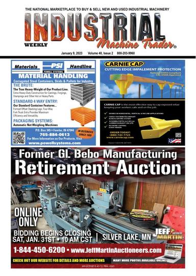 Industrial Machine Trader - January 9, 2023