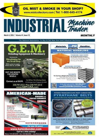 Industrial Machine Trader Monthly - March 4, 2024