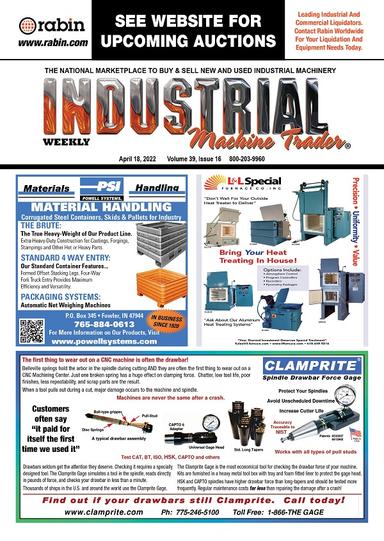 Industrial Machine Trader - April 18, 2022