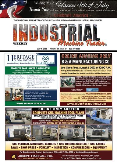 Industrial Machine Trader - July 4, 2022