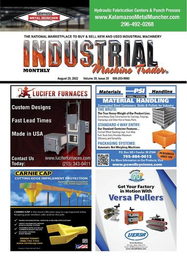 Industrial Machine Trader -  August 29, 2022