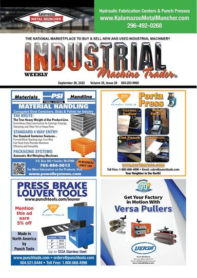 Industrial Machine Trader - September 26, 2022