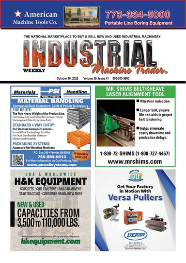 Industrial Machine Trader - October 10, 2022