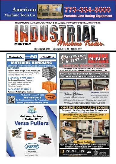 Industrial Machine Trader - November 28, 2022