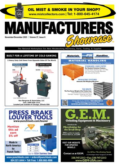 Manufacturers Showcase November/December 2023