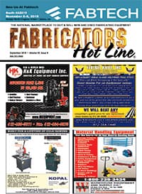 Fabricators Hot Line - September 2018