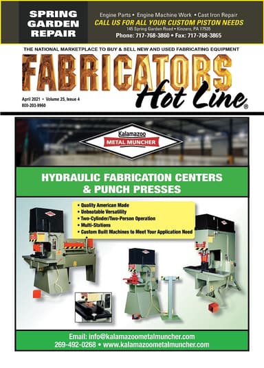 Fabricators Hot Line - April 2021