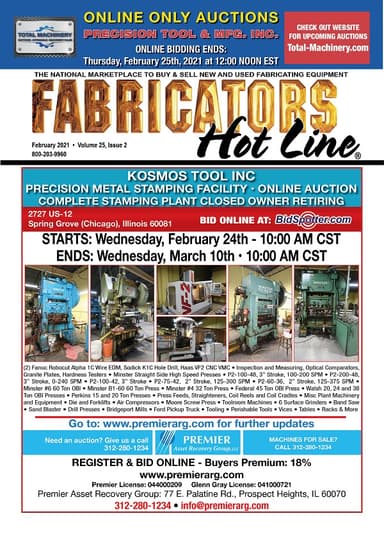 Fabricators Hot Line - February 2021