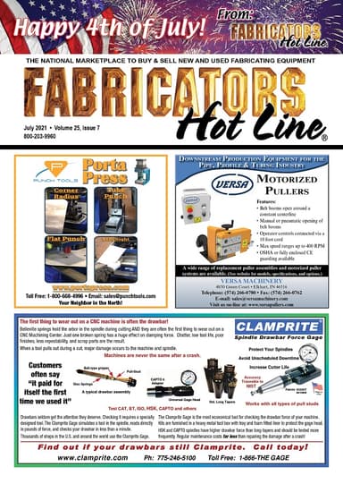 Fabricators Hot Line - July 2021