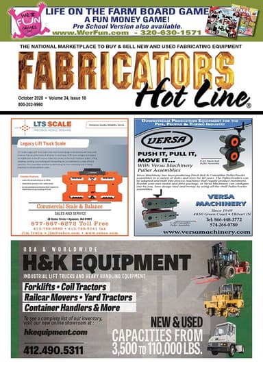 Fabricators Hot Line - October 2020