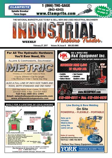 Industrial Machine Trader - February 27,2017