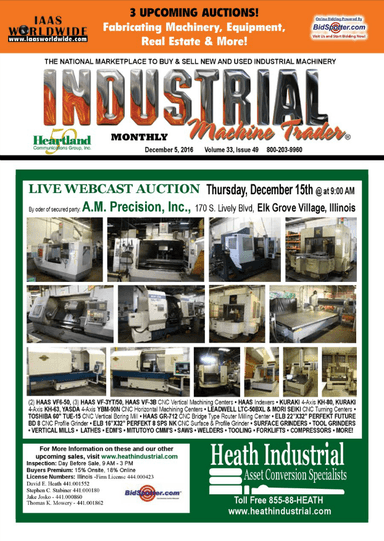 Industrial Machine Trader - December 5, 2016