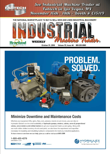 Industrial Machine Trader - October 31, 2016