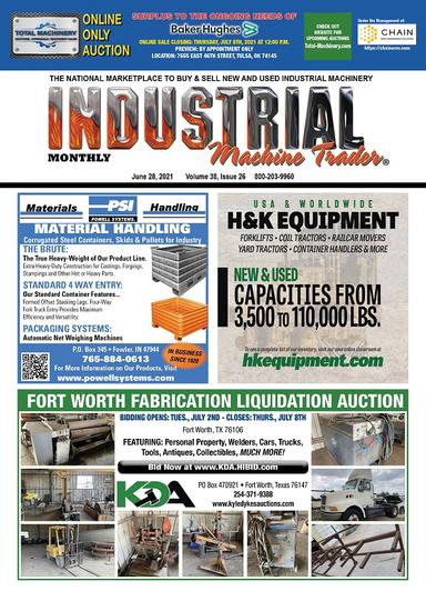 Industrial Machine Trader - June 28, 2021