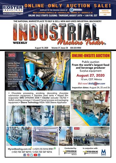 Industrial Machine Trader - August 10, 2020