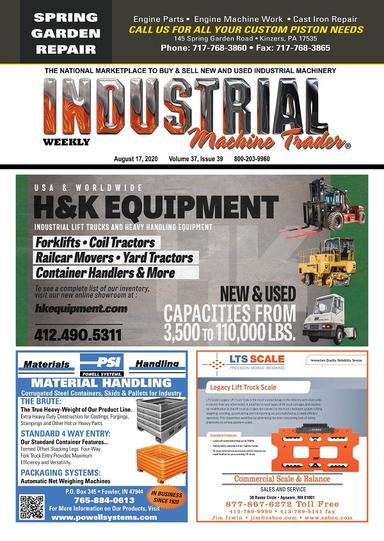 Industrial Machine Trader - August 17, 2020