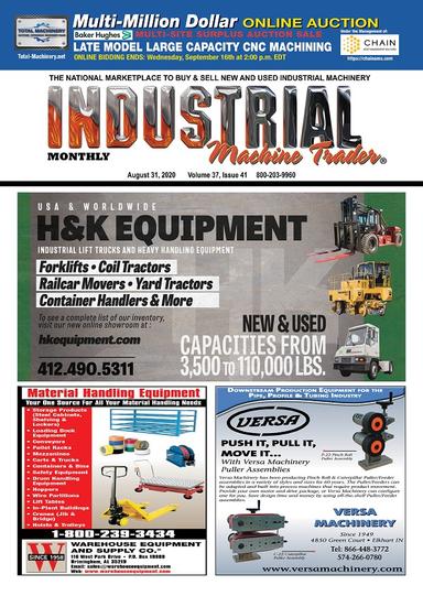 Industrial Machine Trader - August 31, 2020