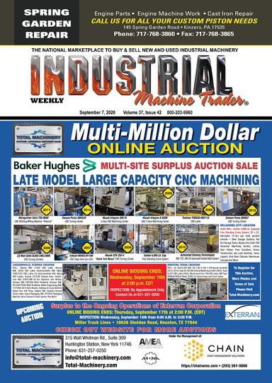 Industrial Machine Trader - September 7, 2020