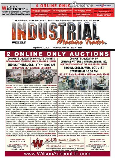 Industrial Machine Trader - September 21, 2020