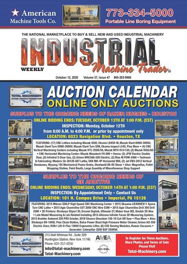 Industrial Machine Trader - October 12, 2020