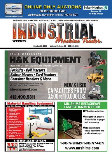 Industrial Machine Trader - October 26, 2020