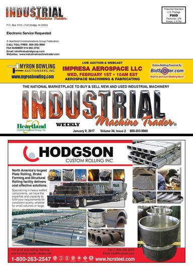 Industrial Machine Trader - January 9, 2017