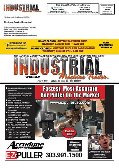 Industrial Machine Trader July 9, 2018