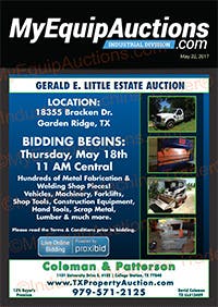 My Equip Auctions - May 22, 2017