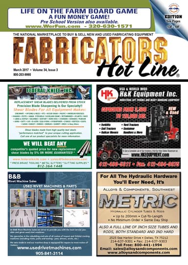 Fabricators Hot Line - March 2017