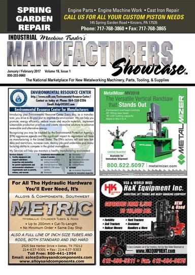 Manufacturers Showcase - January/February 2017