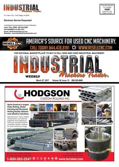 Industrial Machine Trader - March 27, 2017