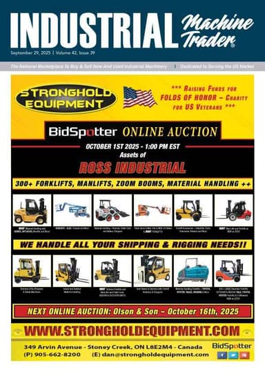 Industrial Machine Trader - September 29, 2025