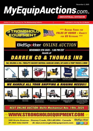 My Equip Auctions - November 3, 2025