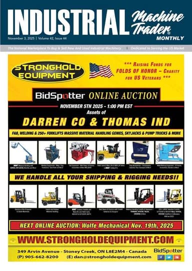Industrial Machine Trader - November 3, 2025