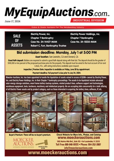 My Equip Auctions - June 17, 2024