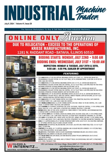 Industrial Machine Trader - July 8, 2024