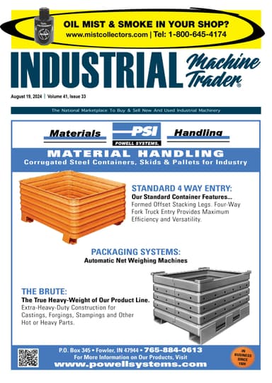 Industrial Machine Trader - August 19, 2024