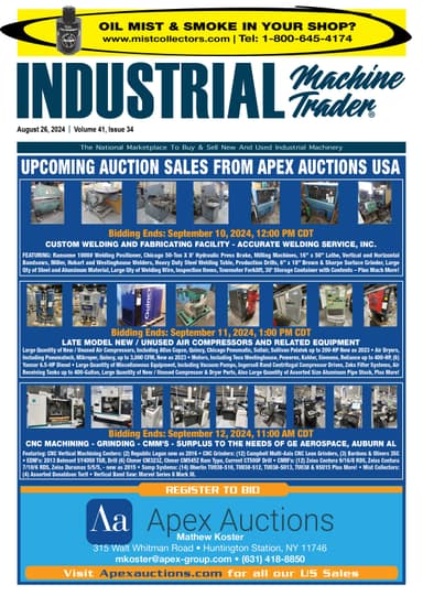 Industrial Machine Trader - August 26, 2024